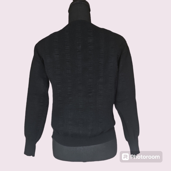 Sam Edelman Women Black Long Sleeve Sweater Size Small - Picture 5 of 7